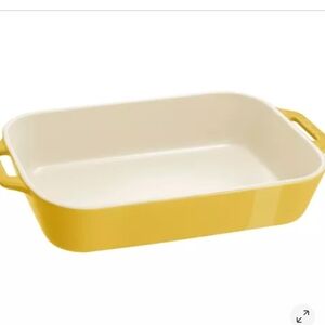 Staub 1.05QT Ceramic Rectangular Baking Dish - Citron